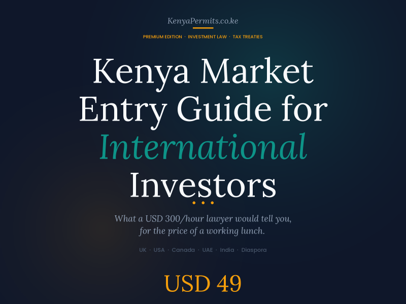 Kenya Market Entry Guide for International Investors 2026